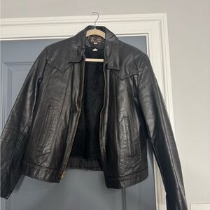 Jean Pierre Charcoal Leather Jacket